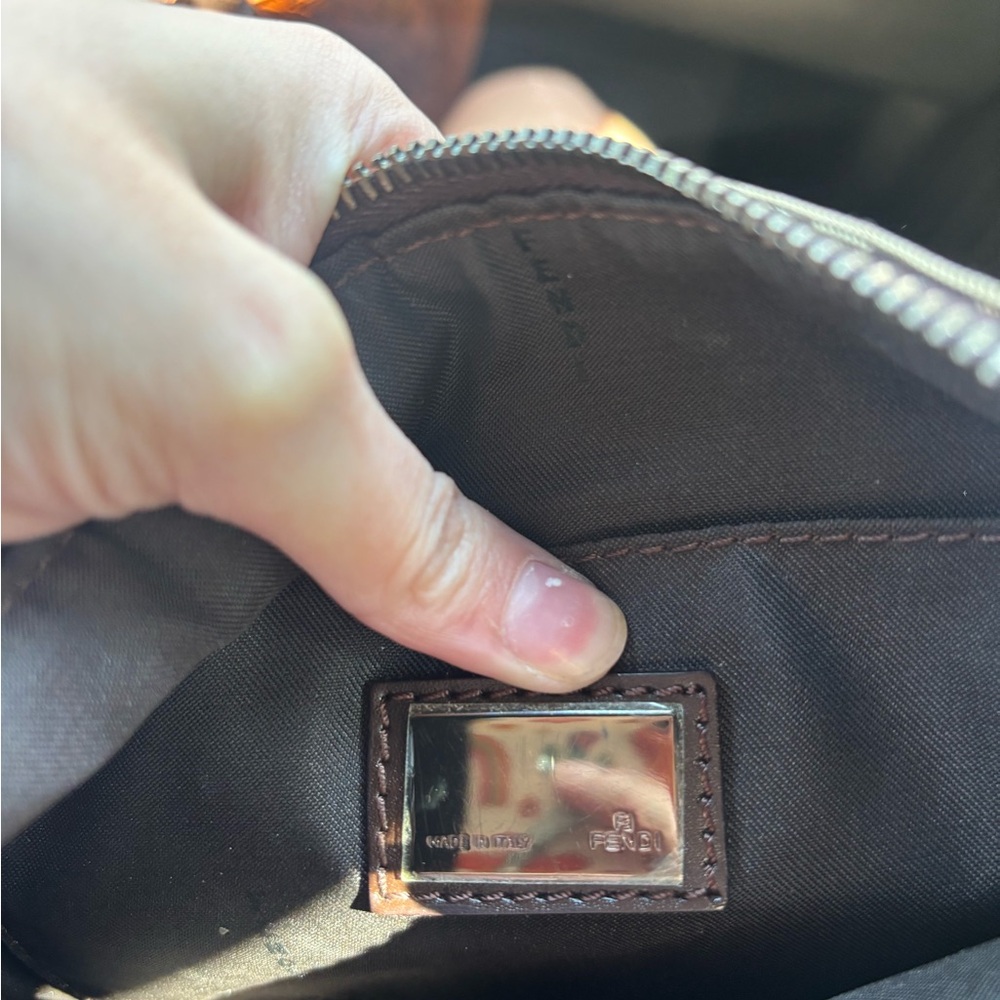 Fendi zucchino Monogram Crossbody Bag in Brown - Picture 3 of 8